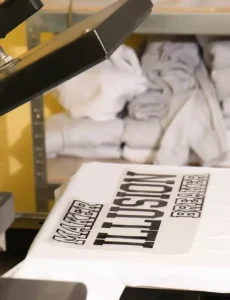 Proceso de sublimación en camiseta